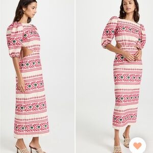 Johanna Ortiz Tie Back Ankle Dress